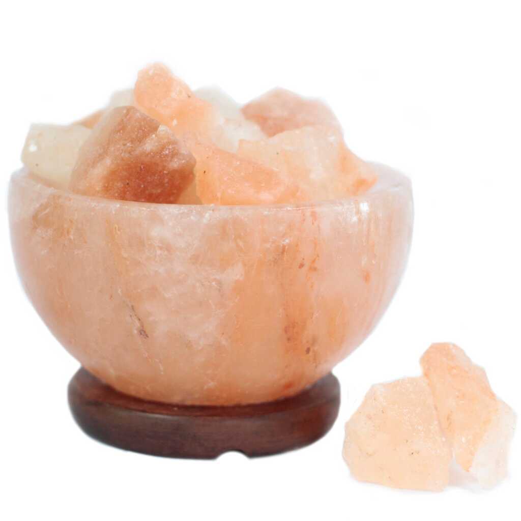 Salt fire bowl and chunks