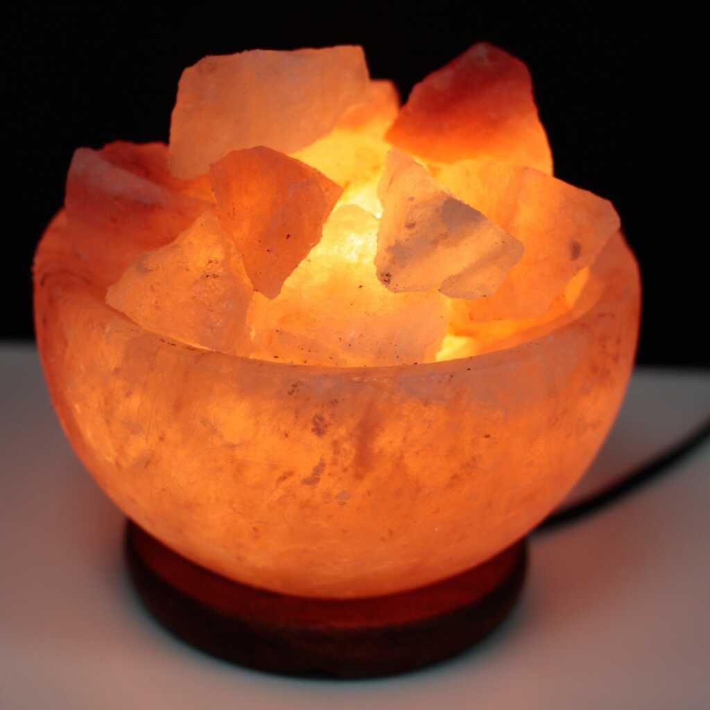 Salt fire bowl and chunks