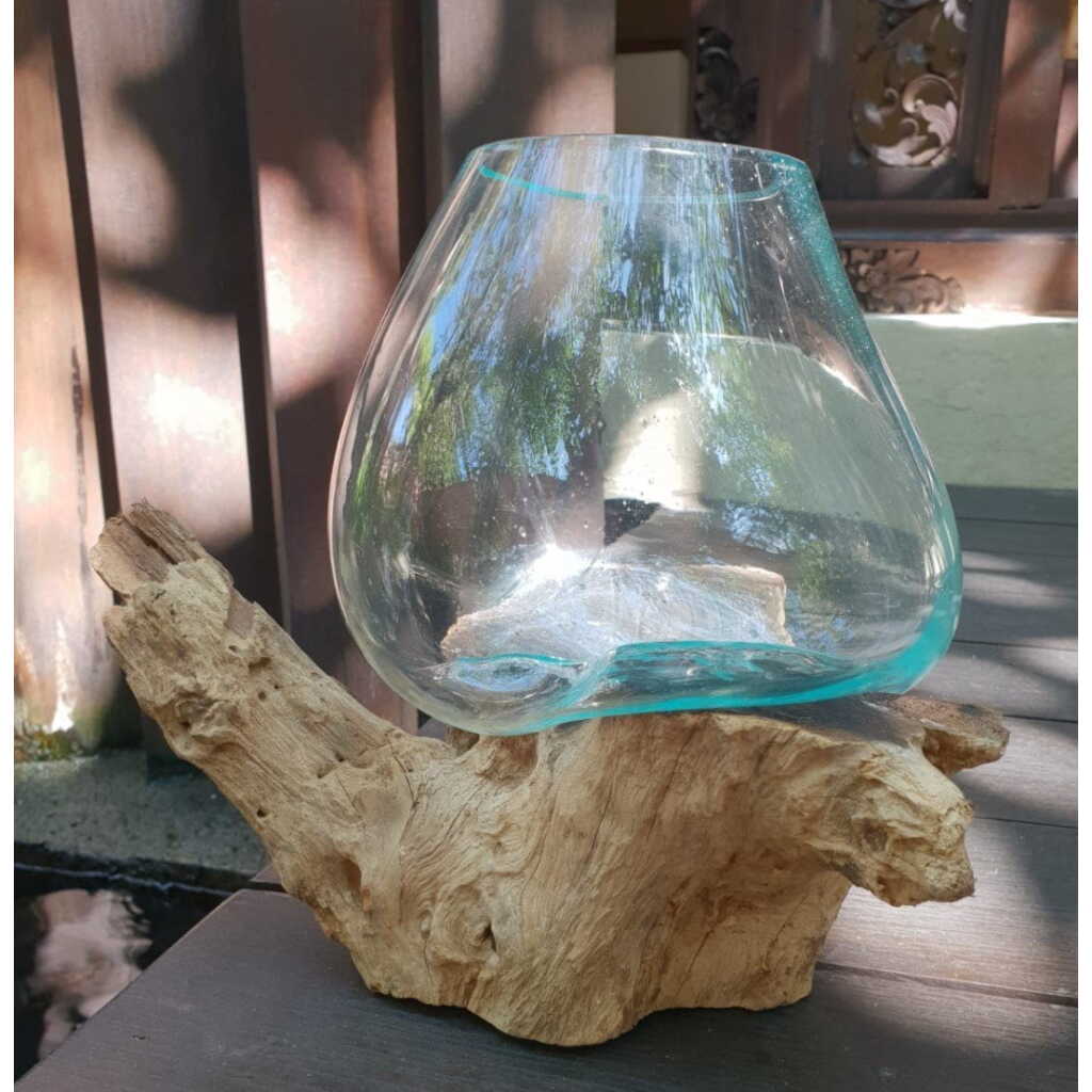 Molton Wood on Glass - Large Bowl
