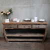 upcycled wood centrepiece table