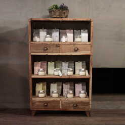 upcycled shelf and display storage unit