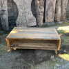 upcycled wood - large teak coffee table