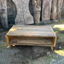upcycled wood - large teak coffee table