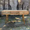 upcycled wood console table