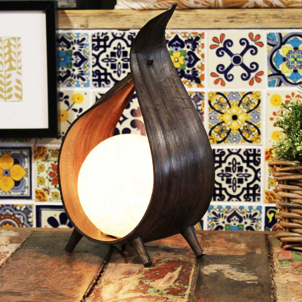 Chocolate Wrapover Twist Coconut Lamp