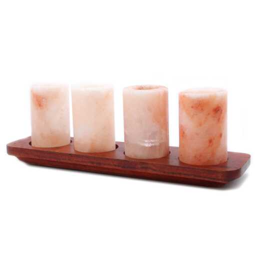 Four Himalayan Salt shot glasses