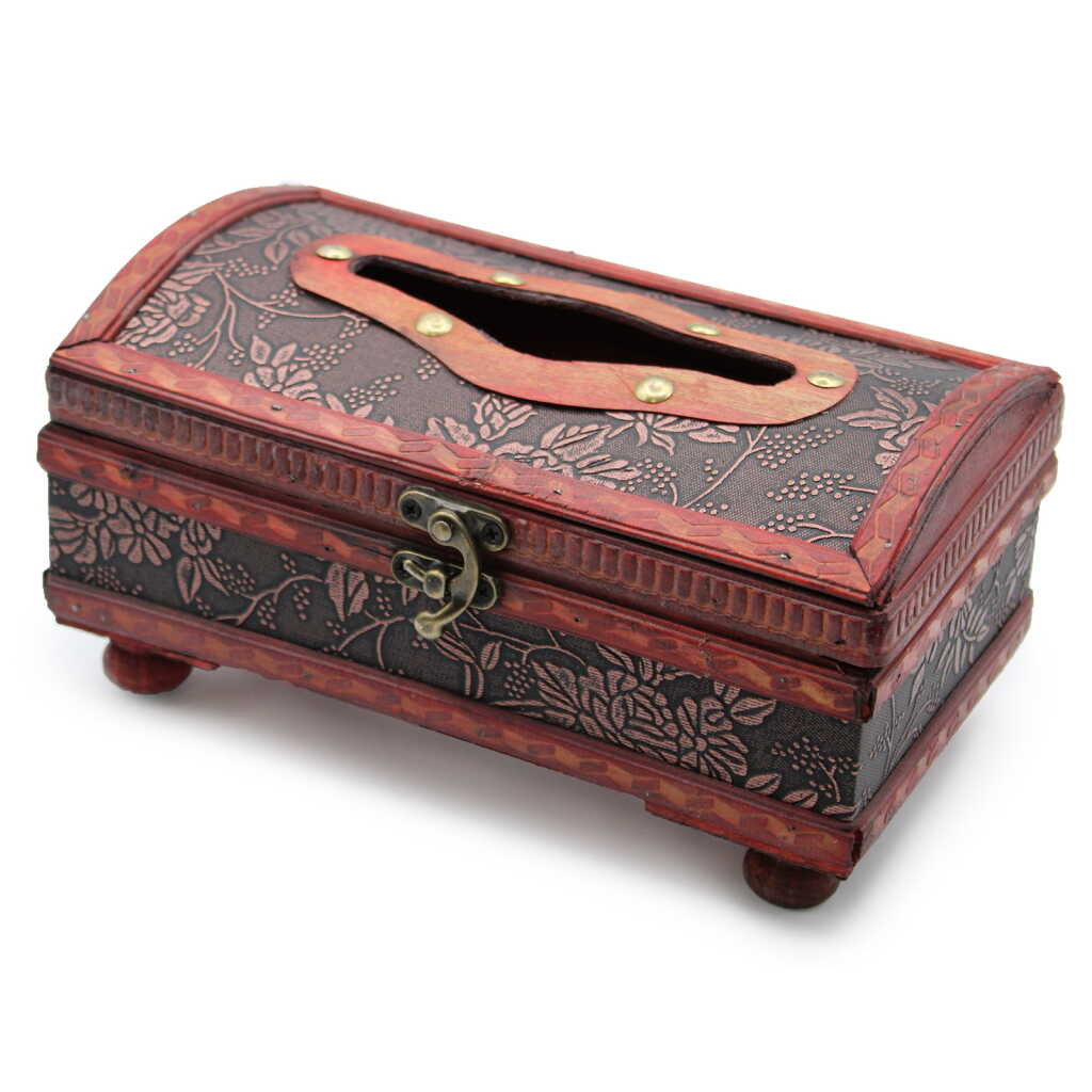 Vintage Style Boxes - tissue box with legs