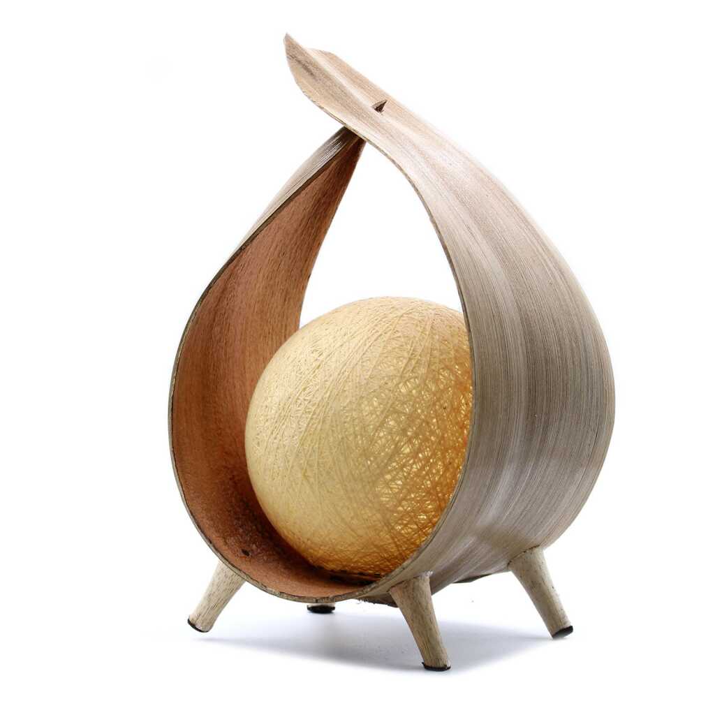 Coconut Leaf Lamp - Natural Wrapover