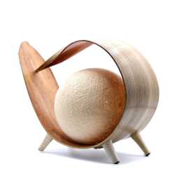 Coconut Leaf Lamp - Natural Loop