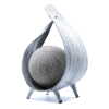 Coconut Leaf Lamp - Greywash Wrapover