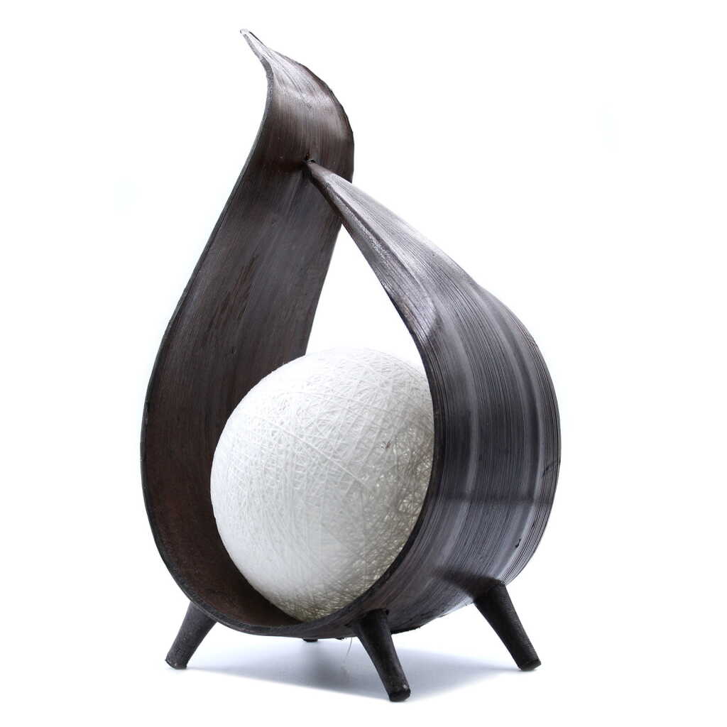 Coconut Leaf Lamp - Chocolate Wrapover Twist