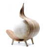 Natural coconut leaf lamp - chocolate twist design