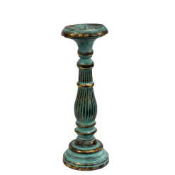 Turquoise Gold vintage-style candle stand / candlestick