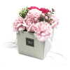 Pink soap flowers bouquet