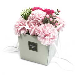 Pink soap flowers bouquet