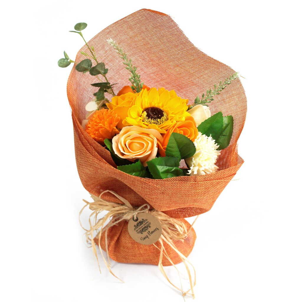 Bouquet of Soap Flowers - Orange