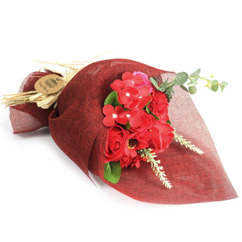 Red bouquet on side