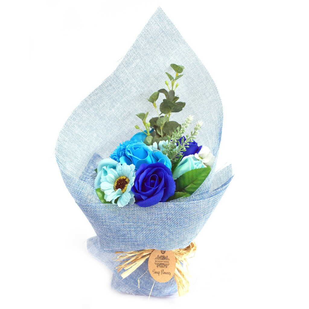 Bouquet of Soap flowers - Blue