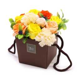 luxury springtime soap flowers in a box