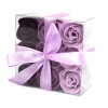 Set of 9 Soap Flowers - Lavender Roses