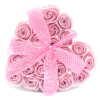 24 rose heart-shaped box - pink