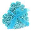 24 rose heart-shaped box - blue