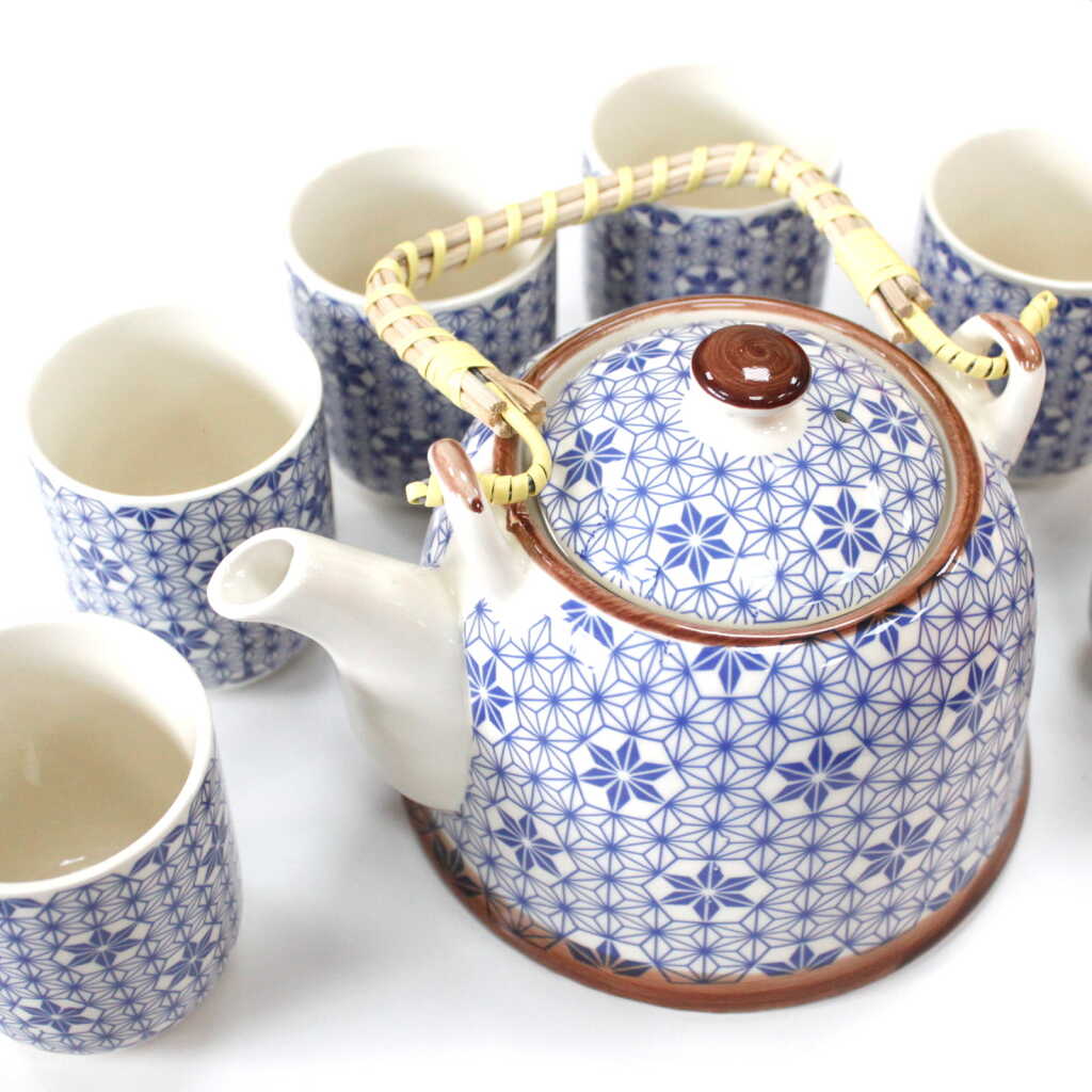 Herbal Tea Set - Blue Star Pattern