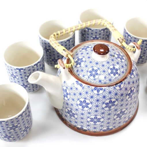 Herbal Tea Set - Blue Star Pattern