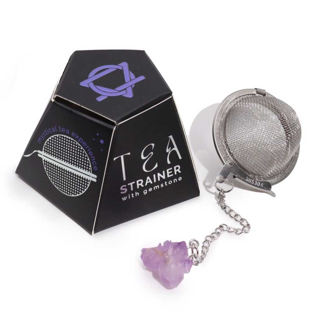 Amethyst Tea Infuser with packaging