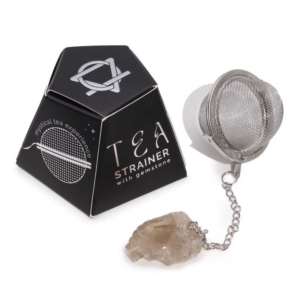 Smokey Quartz tea infuser with packaging