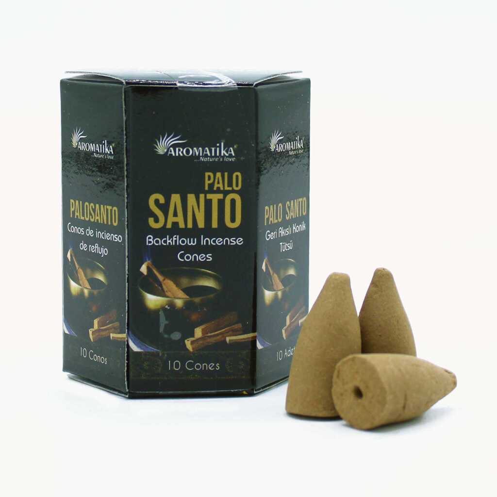 paloSanto backflow incense cones and box