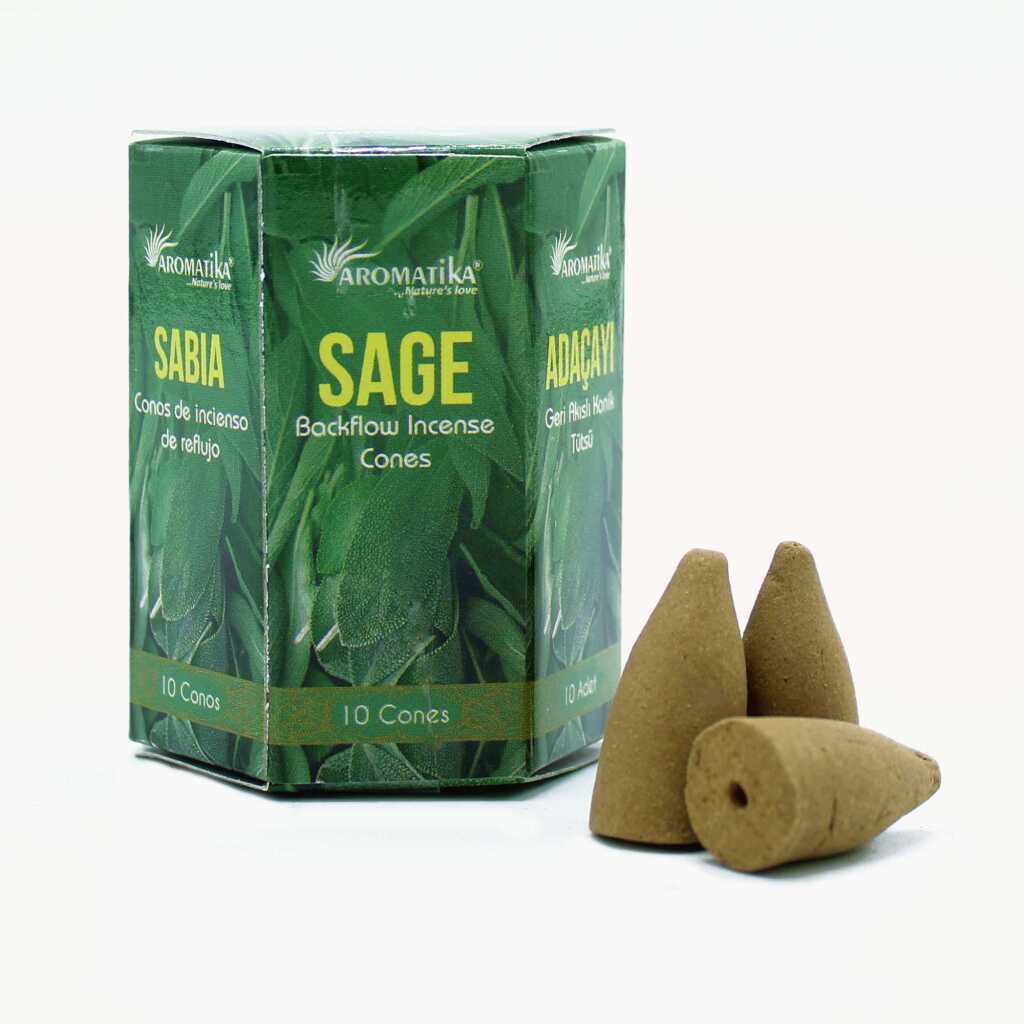 Backflow Incense Cones - Sage