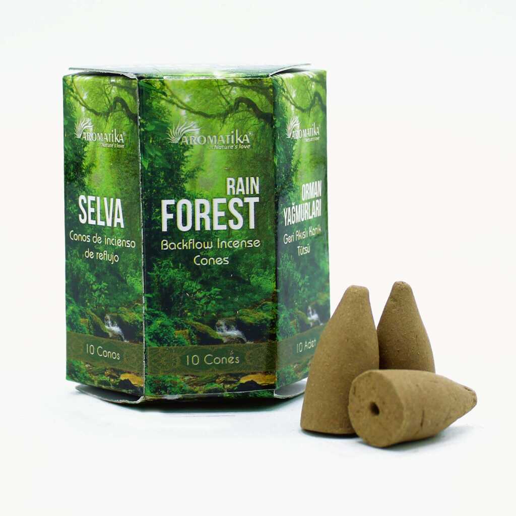 Backflow Incense Cones - Rain Forest