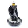 backflow incense burner - hand and lotus flower
