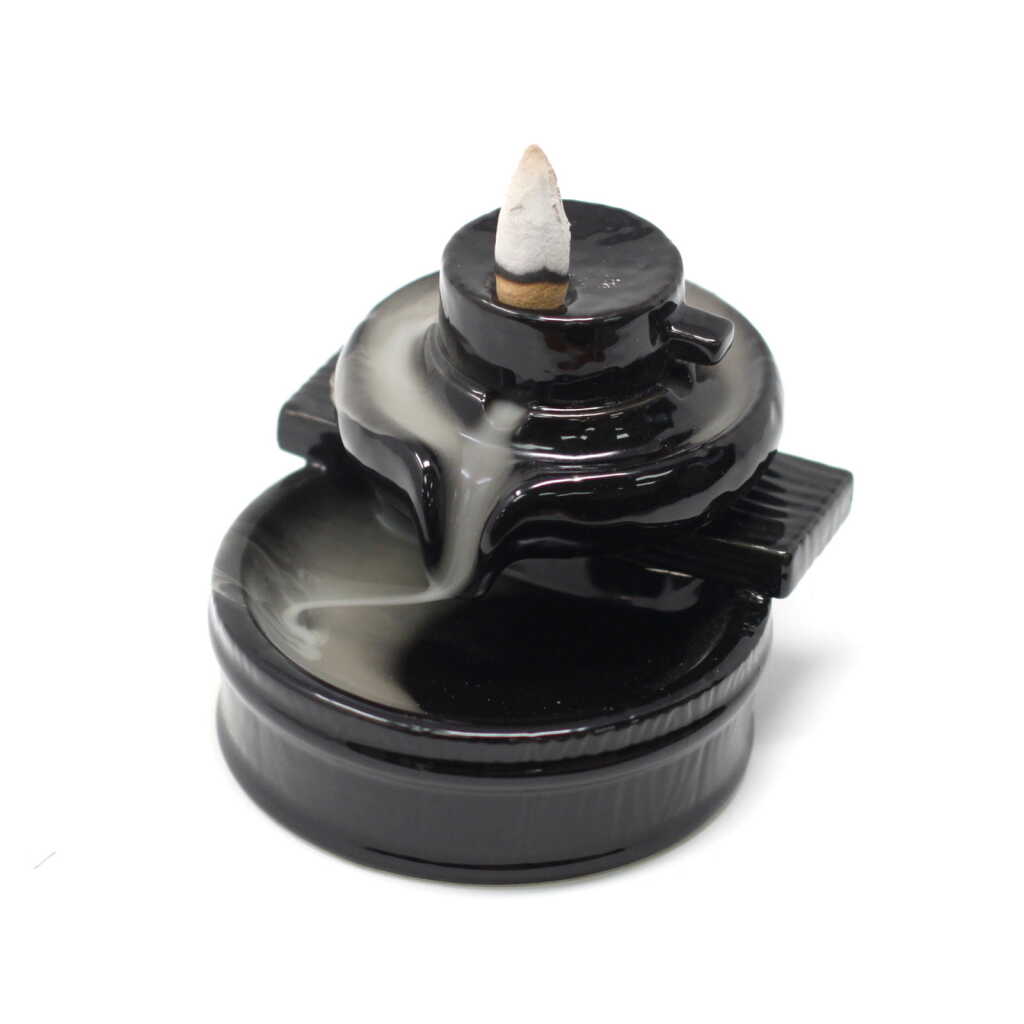 backflow burner - black - Zen Flow