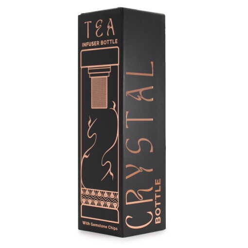 Crystal Glass Tea Infuser - Rose Gold - Onyx - Image 6