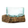 Molten Glass on Wood - medium bowl