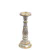 White Gold Candlestick - 30cm