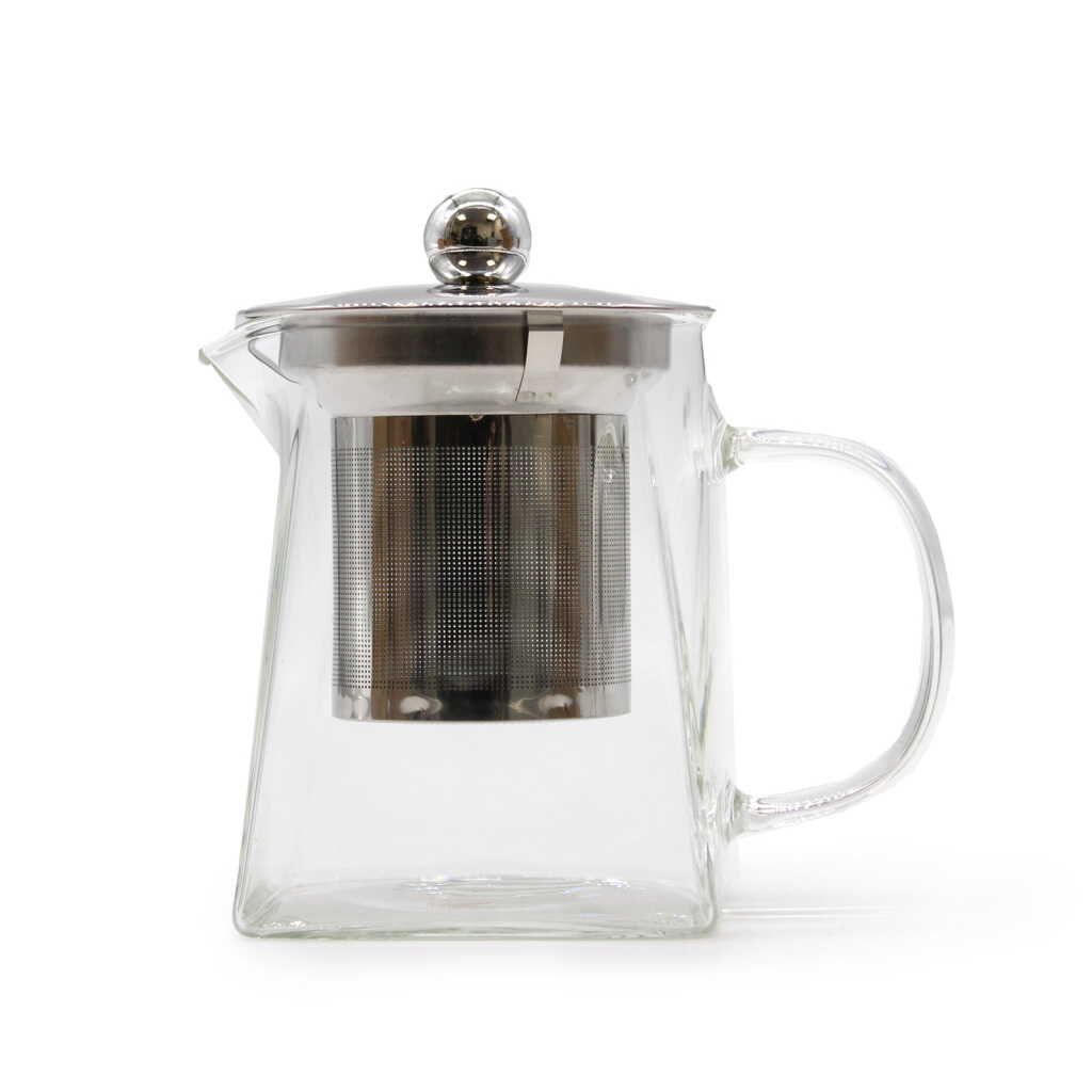 A Glass Infuser Teapot - Tower Shape - 350ml