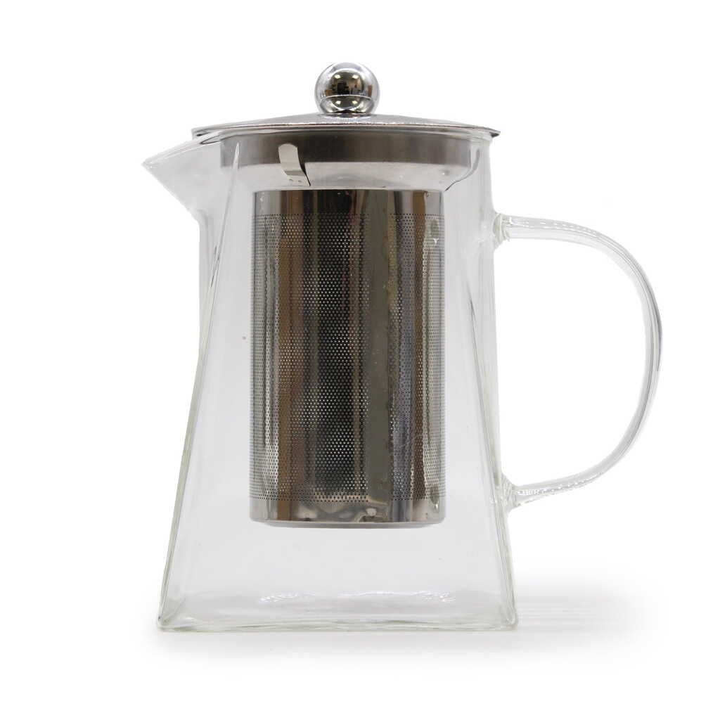 A Glass Infuser Teapot - Tower Shape 750ml