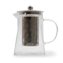 A Glass Infuser Teapot - Tower Shape 750ml