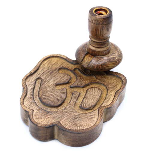 Mango Wood Backflow Burner - Om - Image 3