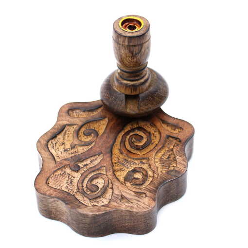 Mango Wood Backflow Burner - Tree of Life - Image 3