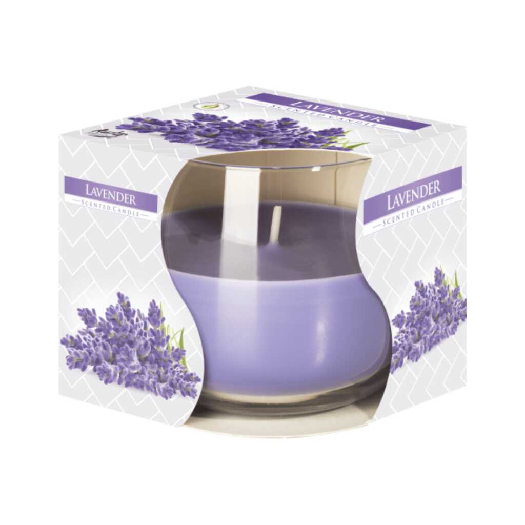 Scented Candle in Glass Jar - Lavender