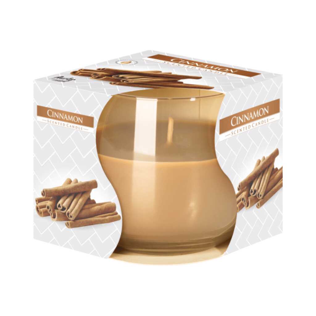 Scented Candle in Glass Jar - Cinnamon