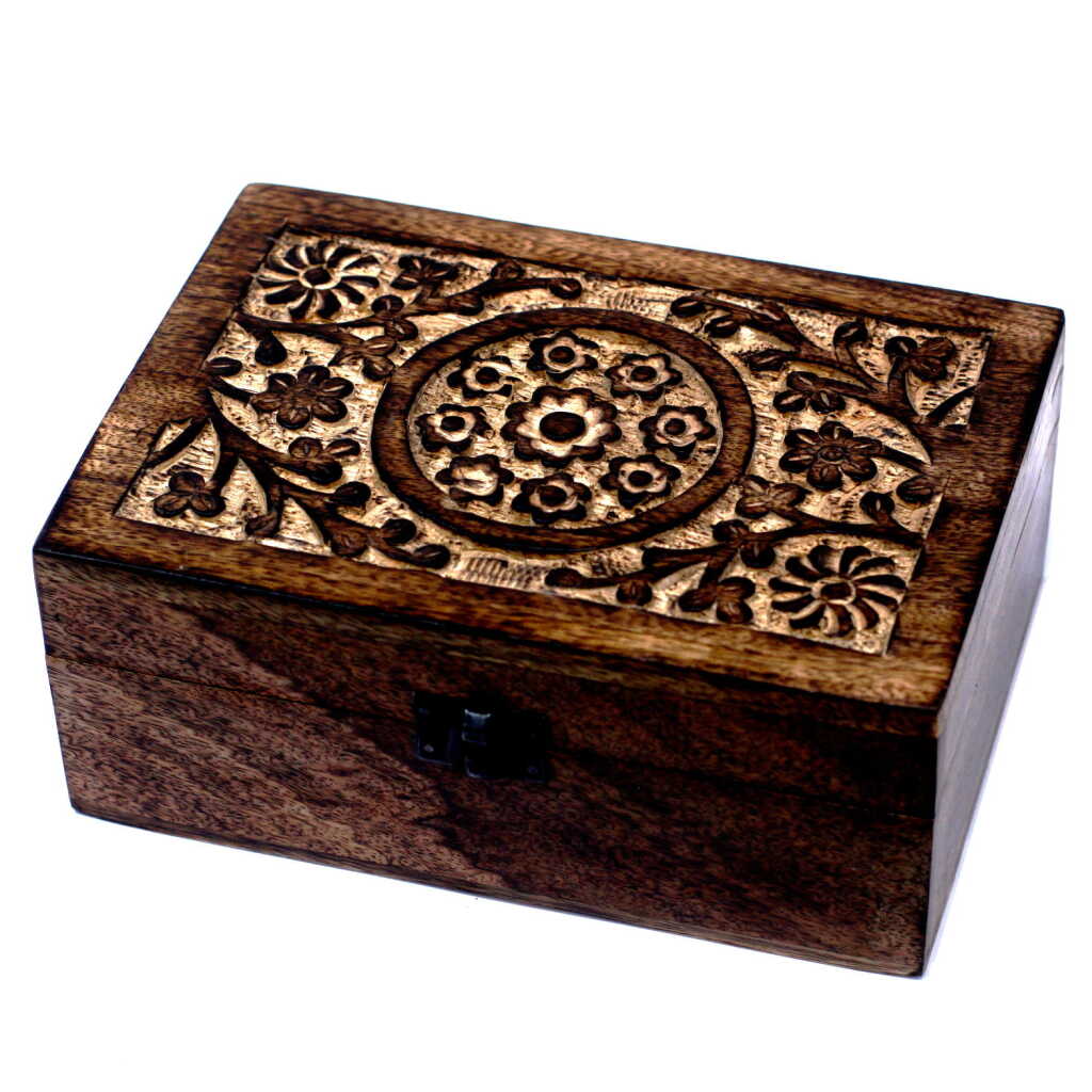 Mango Aromatherapy Box - Floral (holds 24 bottles)