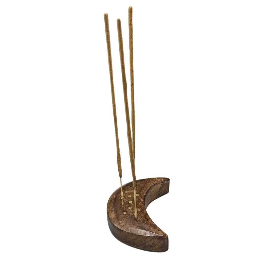 zodiac sign incense burner - crescent moon shape