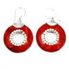 red coral earrings