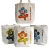 eco cotton bags - bright flower