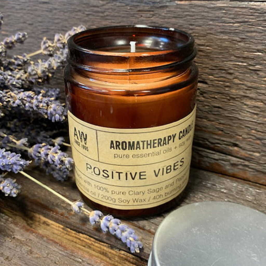 Soy Wax Candle in a jar - Positive Vibes